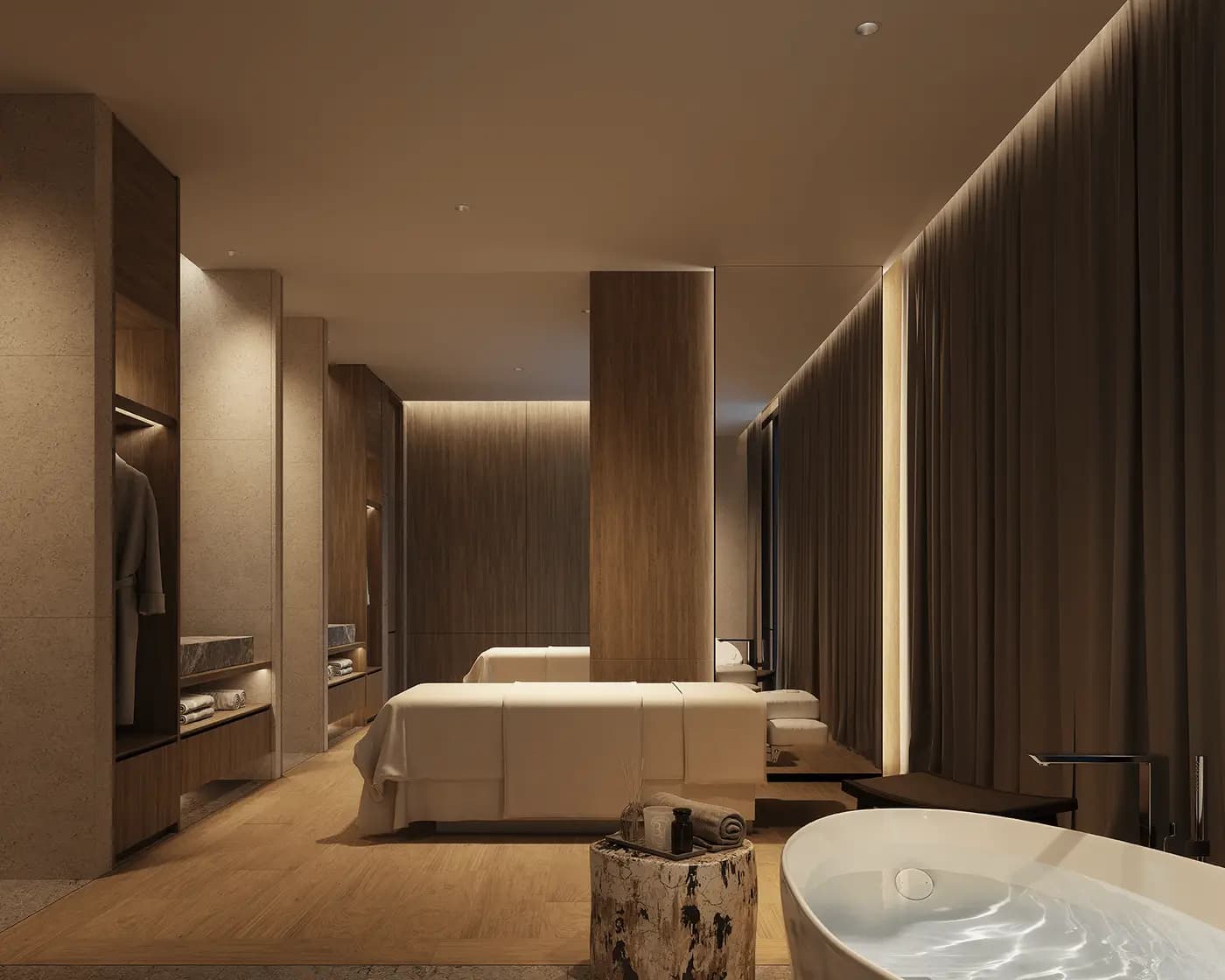 Spa, computer-generated image from the official EI8HTEEN SEVEN website