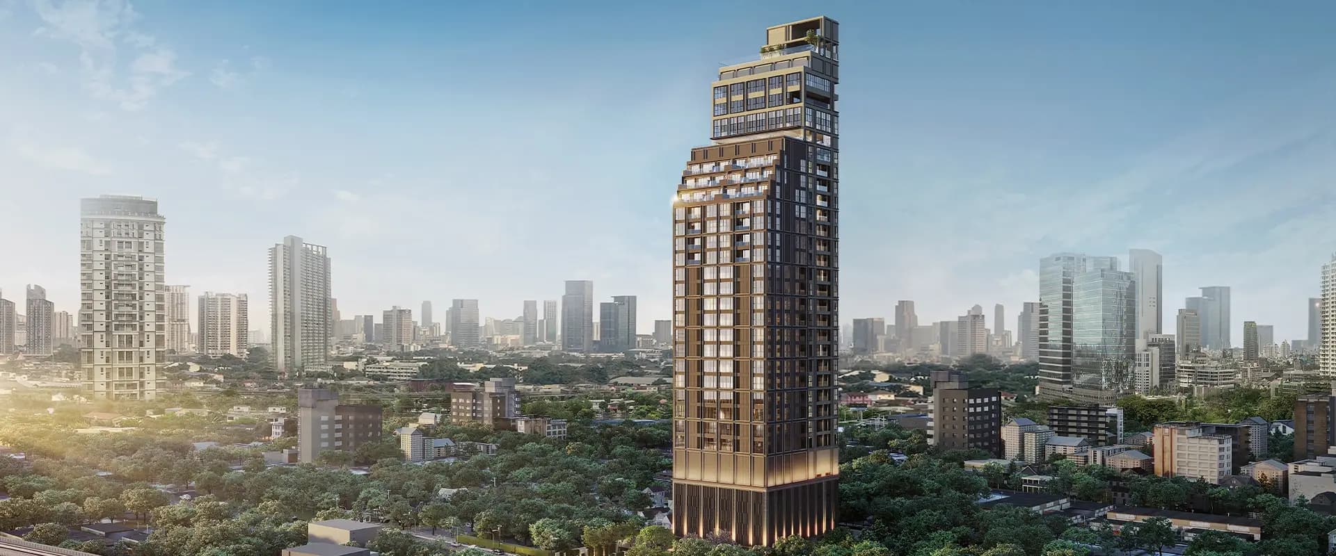 Via ARI tower and the Ari skyline, computer-generated image by Sansiri