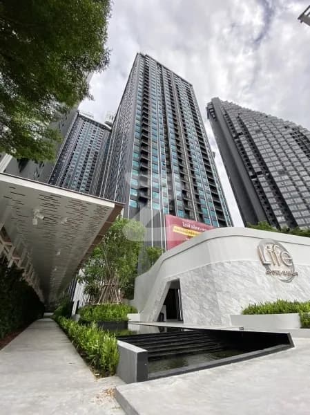 Life Asoke Rama 9 condominium building in Bangkok